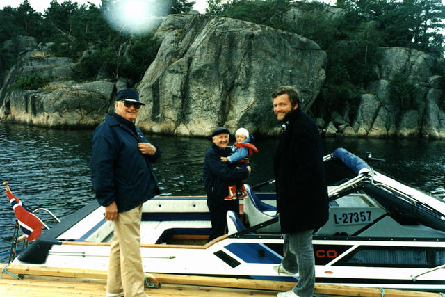 With Andreas and grandson and son Bjorn