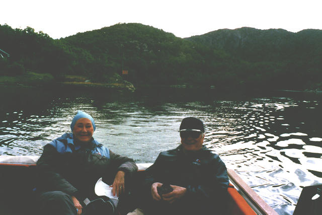 Boating with Gunnar's cousin Harald