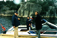 With Andreas and grandson and son Bjorn