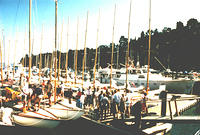 Nothing like a dock beer party after the races.